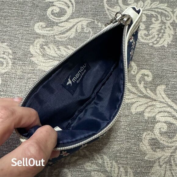 Manòu Floral Zipper Pencil Case Multi-Color Elegant Design - Picture 2 of 6